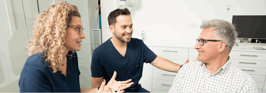 Patient and dentists